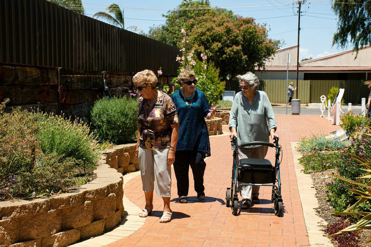 Senior-women-walking